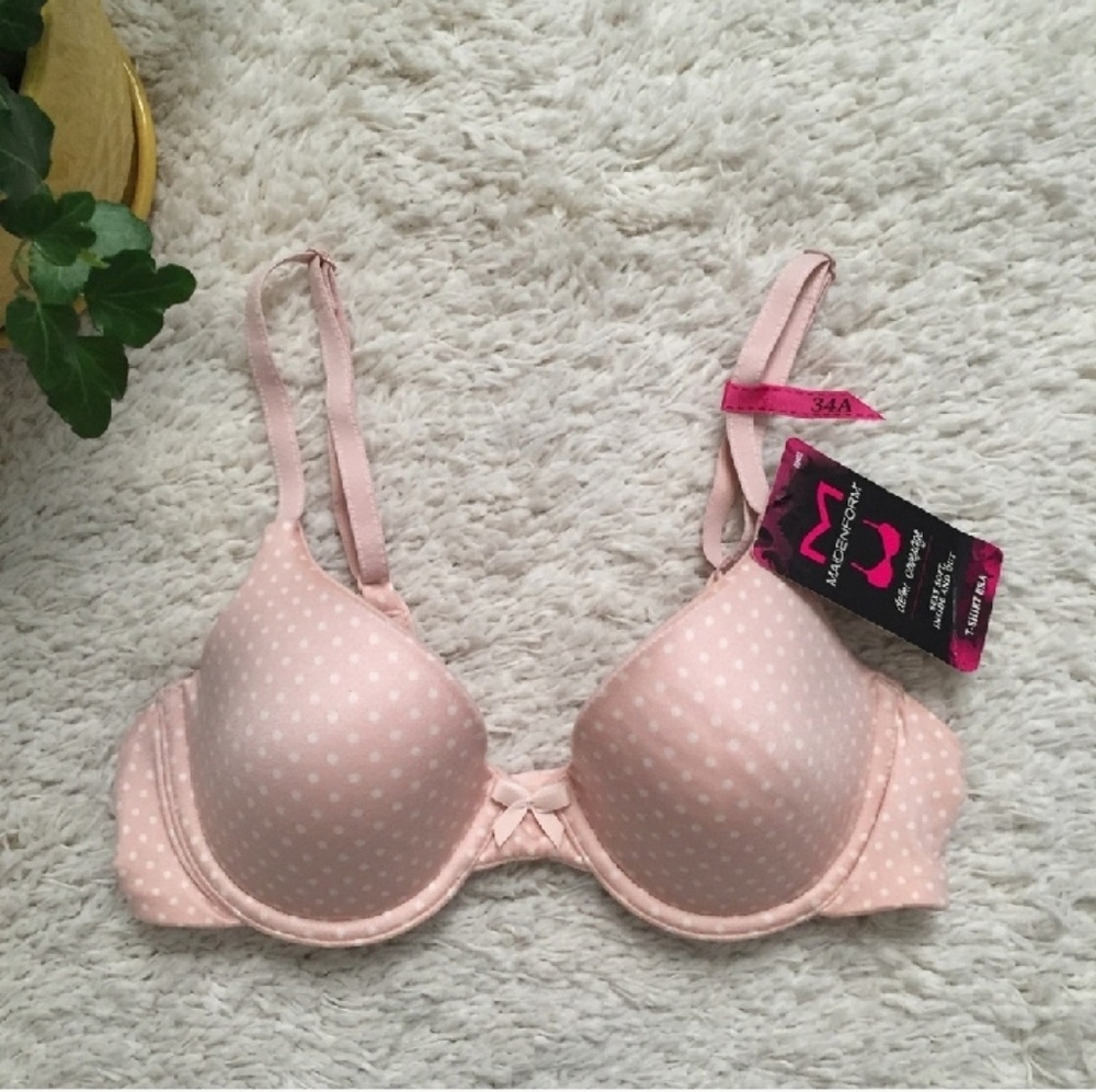 MAIDENFORM Comfort Devotion Demi T-Shirt Bra 34A
